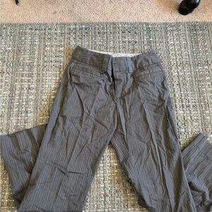 Womens Gap Curvy Gray Pinstripe Pants